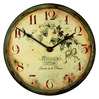 Lascelles Wine Wall Clock, Green, Dia. 36cm Lascelles Wine Wall Clock, Green, Dia. 36cm